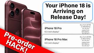 Iphone 18 Pro Max Pre-Order Hack - How To Get One On Release Day