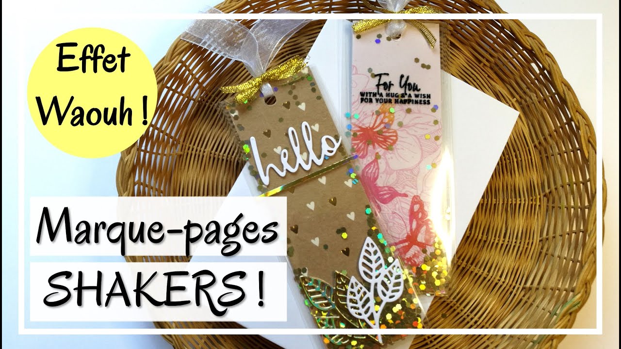 PROJETS SUPER FUN avec une PLASTIFIEUSE ! Marque-pages shakers transparents ou pas !