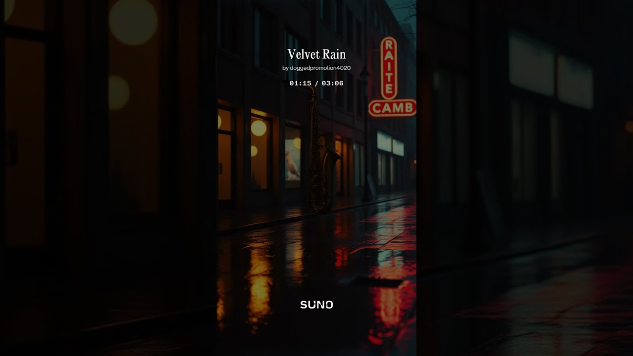 Velvet Rain -   Jazz Fusion, Funky Bass, upbeat instrumental, late night music, smooth jazz ballad