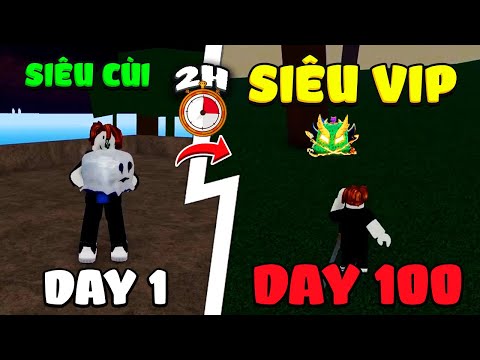 KienRic Roblox 100 Ngày Random Trái Ác Quỷ Mỗi 2H (Noob To Pro Blox Fruit)