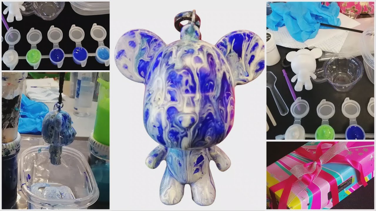 Pouring Box Pouring bear box materials - YouTube