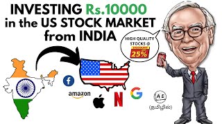 Live Investing Rs.10000 In the US Stock Market (Tamil) | How to Invest in US Stocks from India | AE