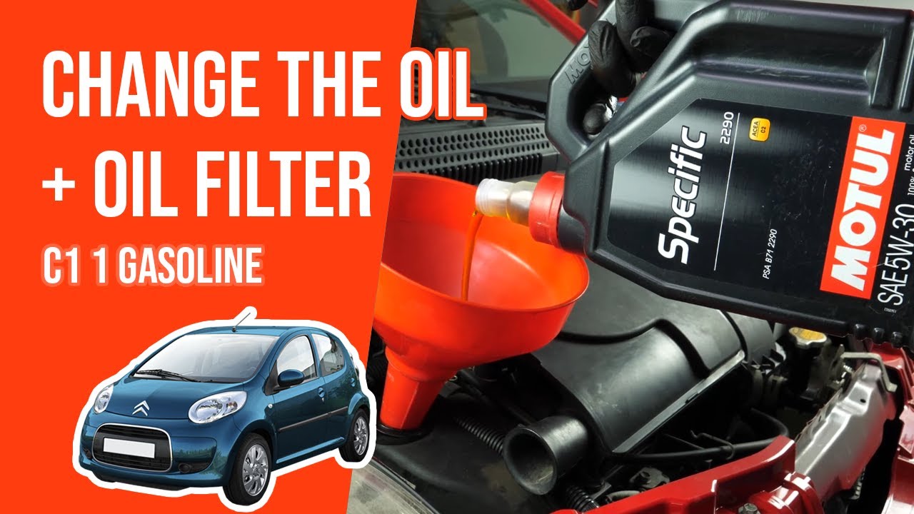 Change the oil and the oil filter C1 mk1 1.0 🛢