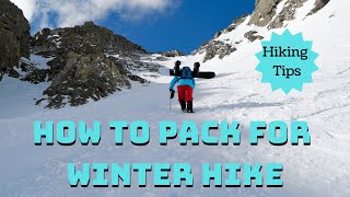 What to Pack for A Winter Hike