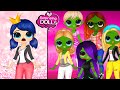 Miraculous ladybug princess and zombie party  diy paper dolls  crafts