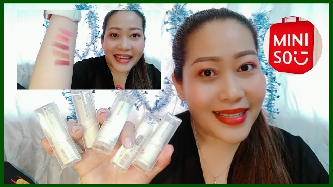 Lipstick Swatches | Affordable Lipstick | Miniso Lipstick | Part 1 ...