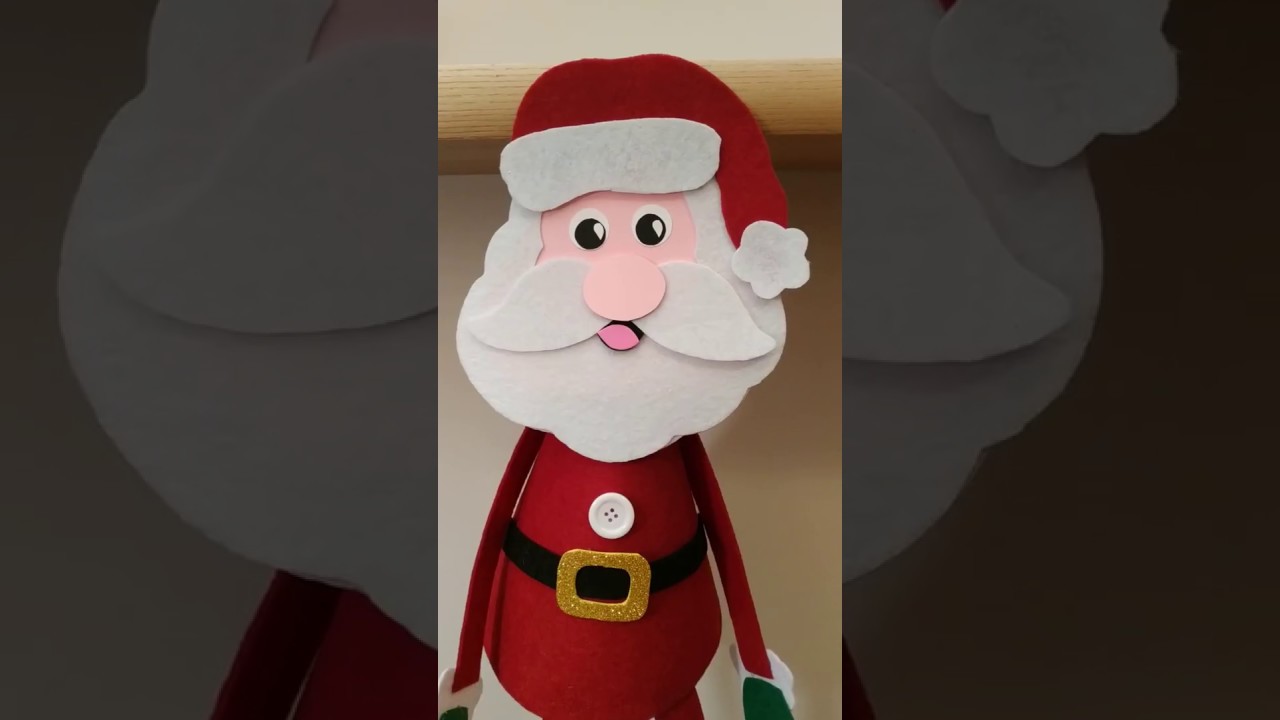 Babbo Natale 3d In Feltro Lavoretti Creativi Youtube