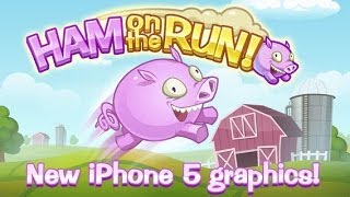 Ham Run iPhone / iPad (iOS) GamePlay (Running Game) screenshot 4