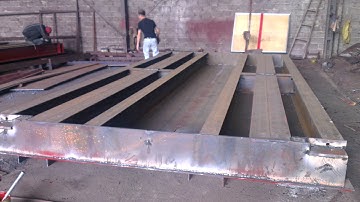 CÂN SƠN HÒA - Gia công bàn cân ô tô điện tử 120 tấn 8i300 cho Hà Giang