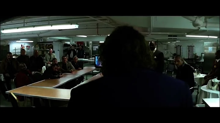 Jokers magic trick with a pencil(the dark knight 2008)