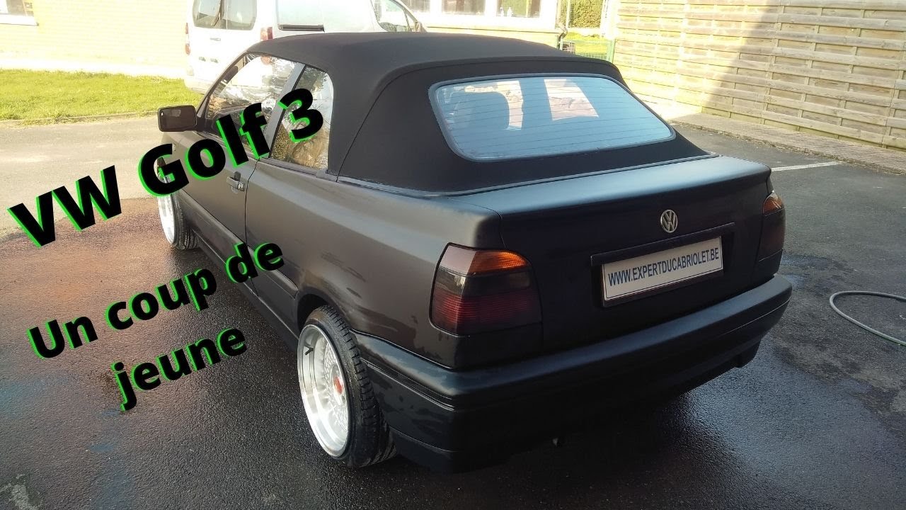 Couvre-capote en Vinyle Volkswagen Golf 4 cabriolet