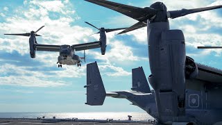 US, Japan kick off Keen Sword drills by landing Osprey on Japanese ship for first time