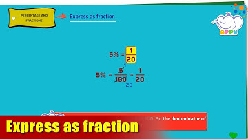 G5 - Module 17 - Exercise 1 - Express as fraction | Appu Series | Grade 5 Math Learning