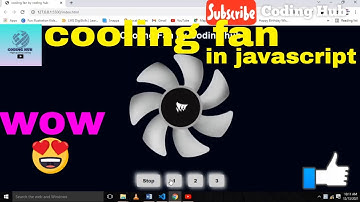 How to make cooling fan animation in Html,css and JavaScript | cooling fan animation in css #css #js