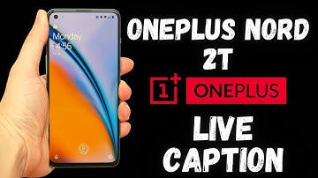 oneplus Nord 2T live caption off / on (DN2101)