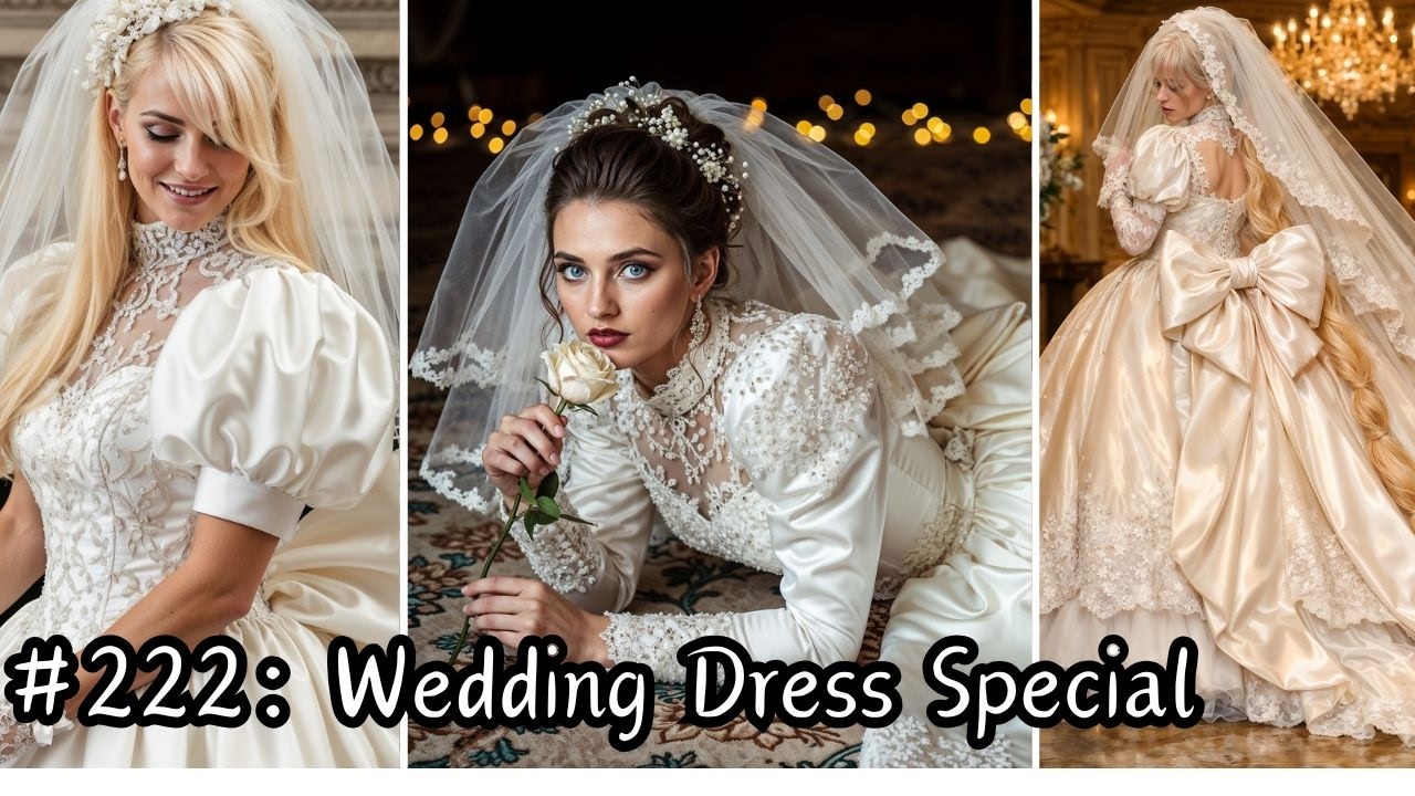 Wedding Dress Special: Beautiful Brides in Satin Gowns #satinweddingdress