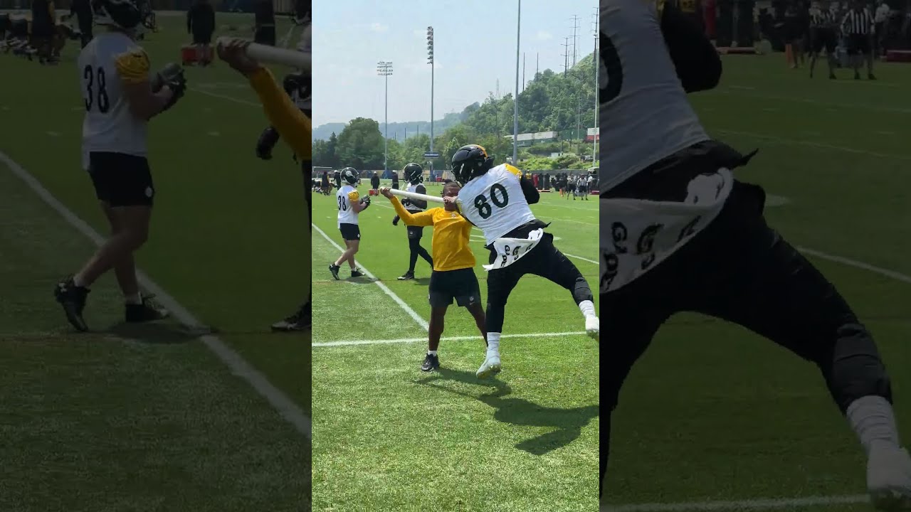 DK Metcalf And Darnell Washington Locking In Steelers NFL Shorts