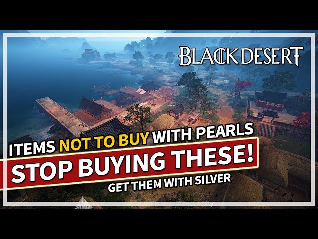 NEVER Buy These Items with Pearls! (Get them with Silver instead!) | Black Desert class=