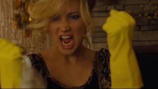 Jennifer Lawrence in Yellow Rubber Gloves