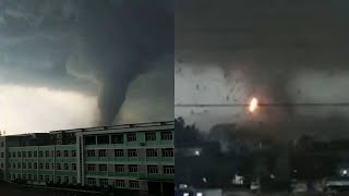Серия разрушительных торнадо в Китае