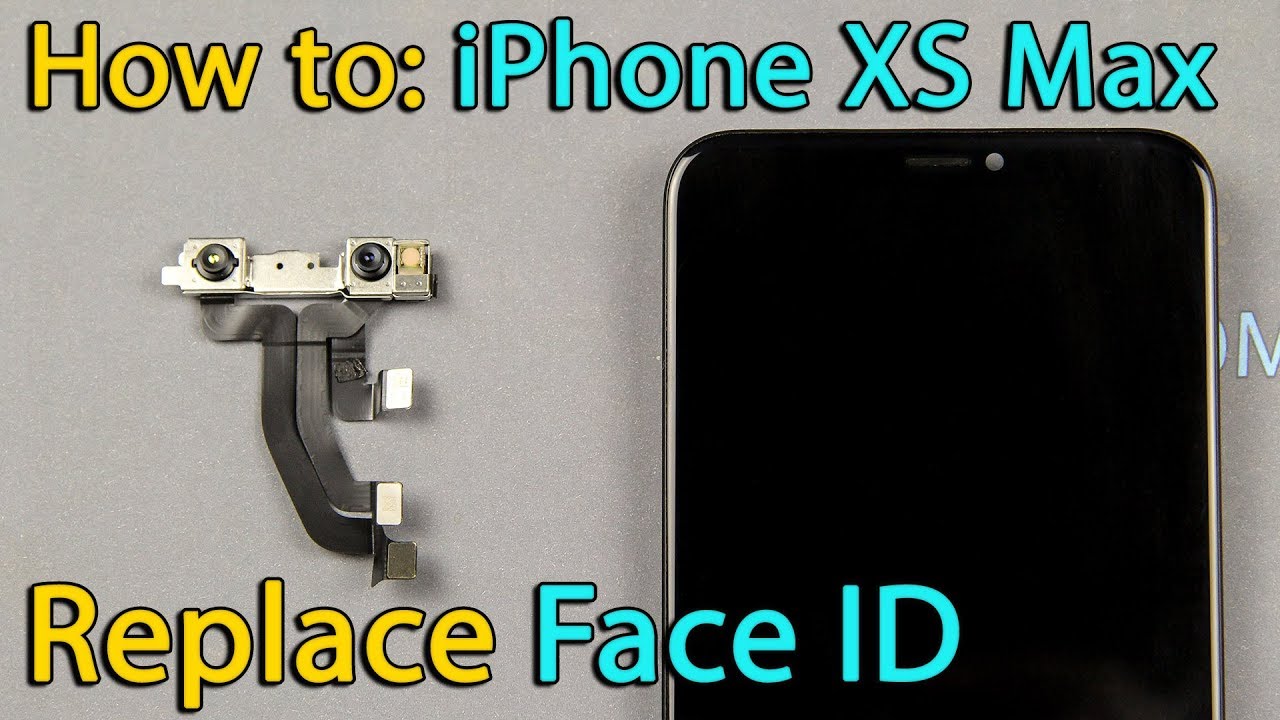 Where is Face ID at Iphone XS Max?