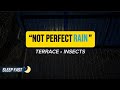 Real Rain at Night | Terrace, Insects and Distant Sounds #blackscreenrain 