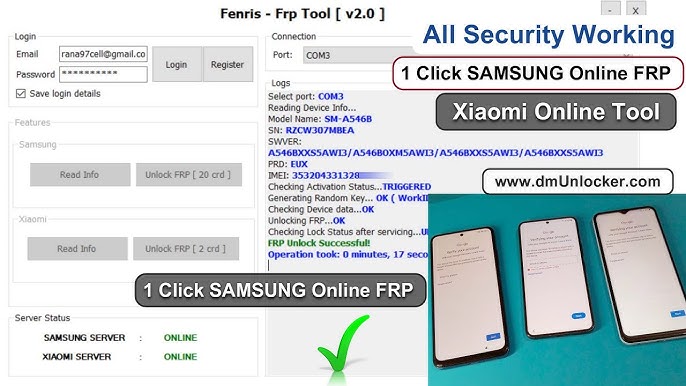 Fenris Samsung FRP Tool V1.2 Download  How to Buy Credits Fenris Samsung  FRP Tool? Samsung FRP Tool 