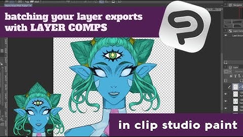 Batch exporting layers in Clip Studio Paint with layer comps! #clipstudiotips2025