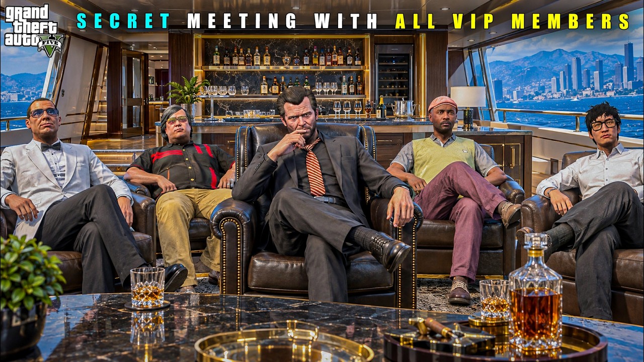 GTA 5 : MICHAEL'S SECRET MEETING WITH ALL VIP MEMBERS || BB GAMING