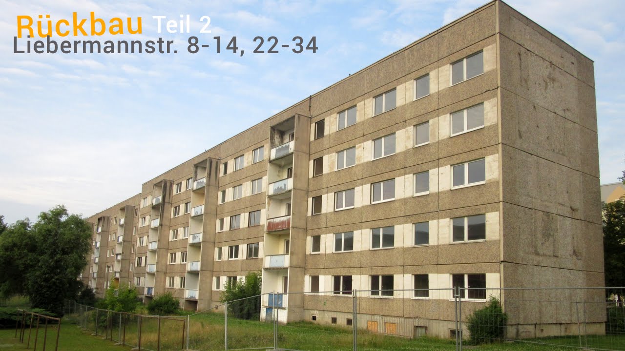 Altenburg (Thüringen): Abriss "Liebermannstrasse 8-14, 22-34" (Teil 2) - HD - ALTENBURG.DOKU.
