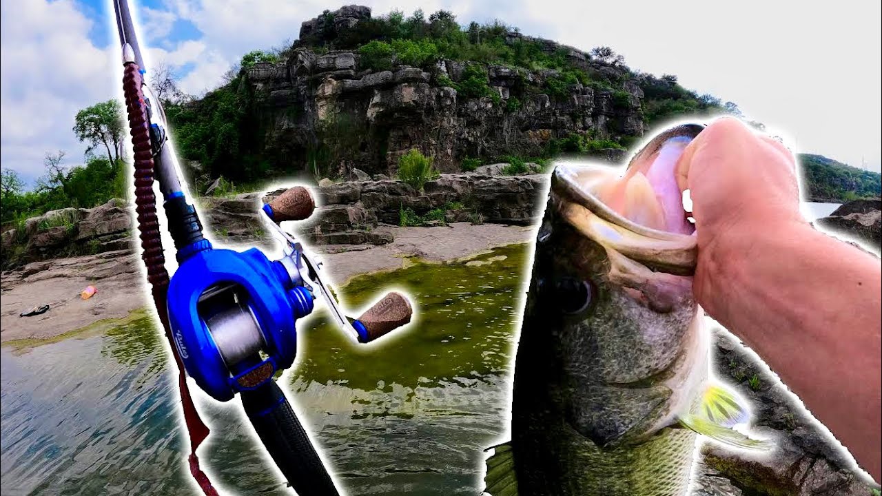 GIANT Bass Live Below these HUGE Cliffs (Secret Spot)