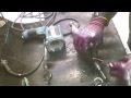 Makita hammer drill HR2610 HR2611 HR2610FT disassembling, gears change