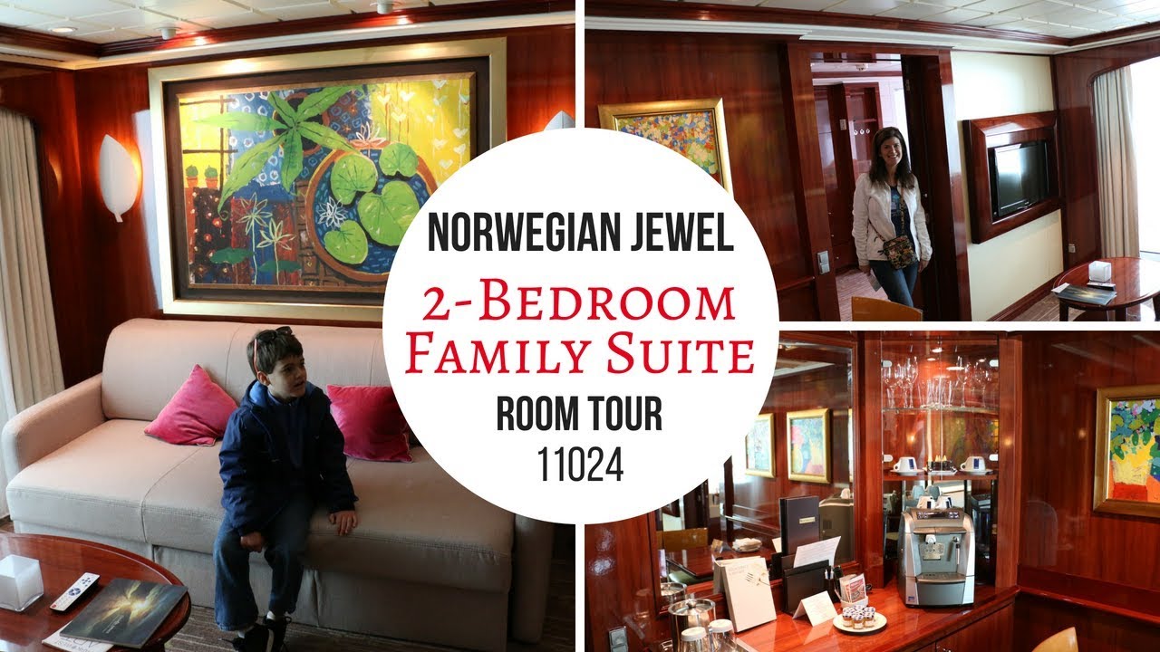 Norwegian Cruise Line Jewel 2 Bedroom Family Suite Tour With