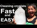 How to Clean Crystals! 💎 FAST and EASY