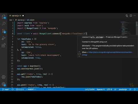 12  Connecting to MongoDB from Node || Full Stack React Development
