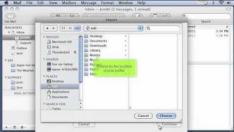 How to import data from other e-mail clients in Macbook?
