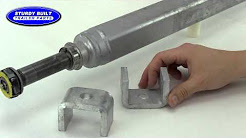 2000 Pound Capacity Galvanized Boat Trailer Axle