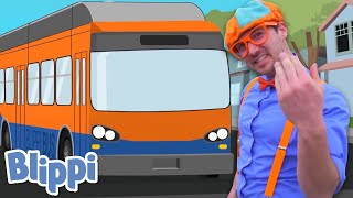 Video thumbnail of "Blippi Bus Song! | Kids Songs & Nursery Rhymes | Educational Videos for Toddlers"