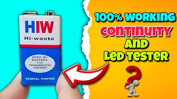 How to make simple continuity tester 💡|| 9volt battery simple project ||
