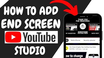 How to Add End SCREEN On YouTube Studio MOBILE 2021