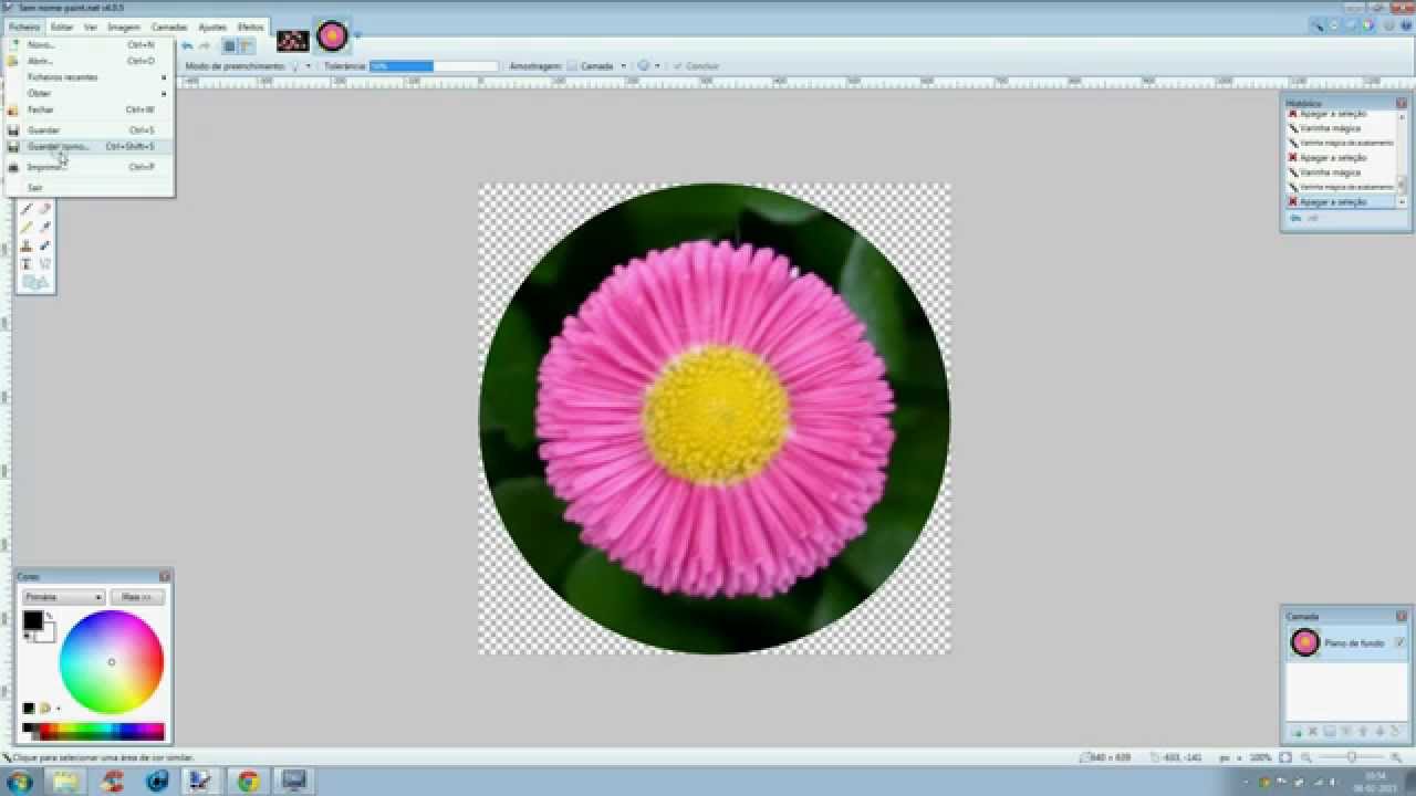 Paint Net Corte Redondo De Foto Youtube