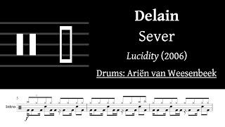 Delain - Sever: Drum Sheet Music Transcription