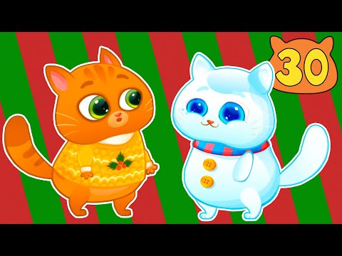 Суровый КОТИК БУБУ №30. Котенок снеговик. МУЛЬТИК про котят на канале Хвостик ТВ