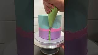 EASY SEAWEED PIPING! Buttercream cake decorating tutorial