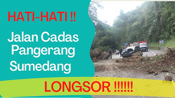 HATI-HATI !!  JALAN CADAS PANGERAN SUMEDANG LONGSOR #videoshorts