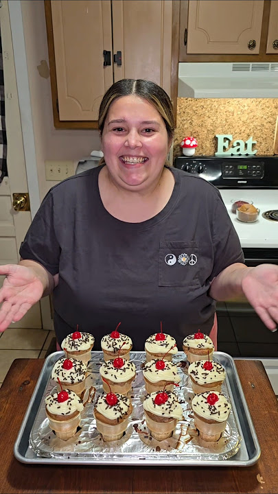 What a joy these cone cupcakes were for my son's birthday! #Baking #Birthday #Cupcakes #Dessert
