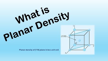 Planar Density of (110) plane in bcc unit cell
