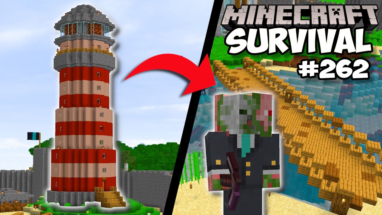Making A WORKING LIGHTHOUSE In Minecraft! Minecraft Survival (262