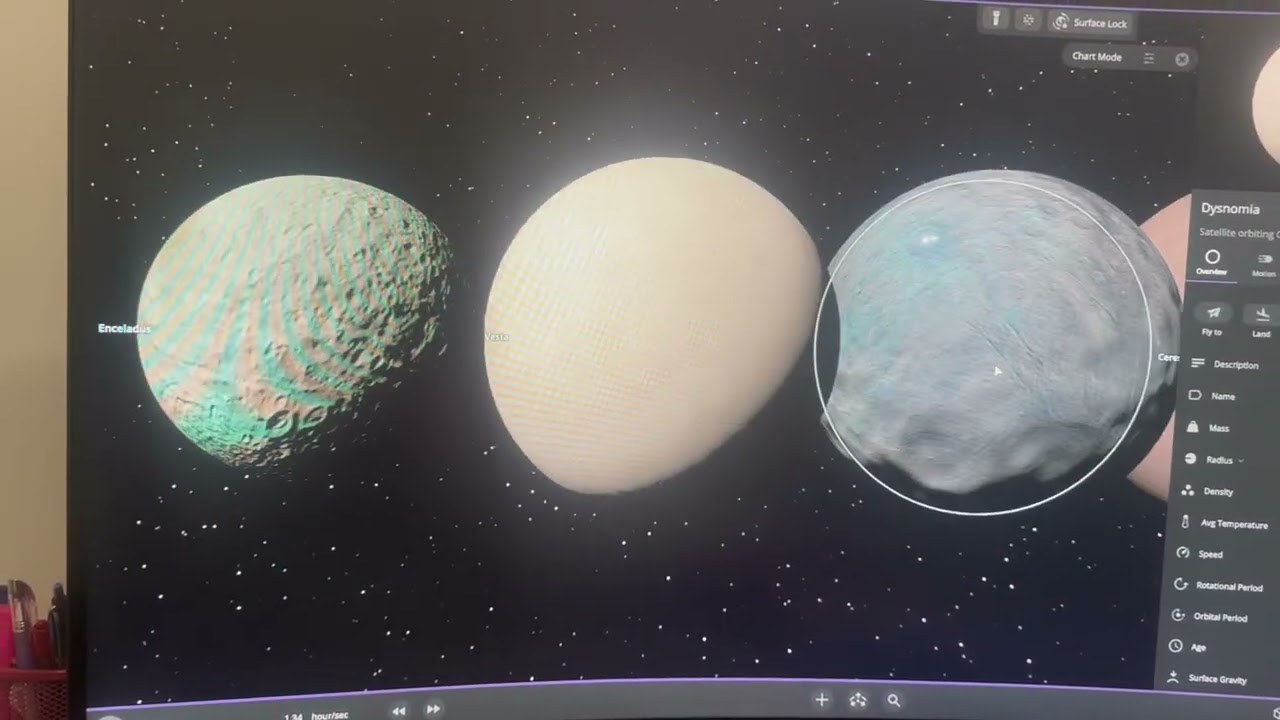 My size comparison in universe sandbox V2￼