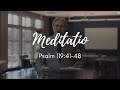 October 18th 2020  omt oratio meditatio tentatio  meditatio psalm 1194148